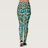 Leggings Motif Poster de animal Leopard Jaguar (Dos)