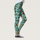 Leggings Motif Poster de animal Leopard Jaguar (Droite)
