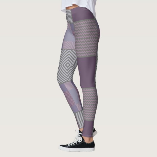 Leggings Motif pourpre (Gauche)