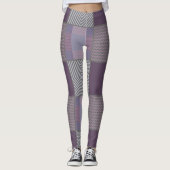 Leggings Motif pourpre (Devant)