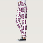 Leggings Motif pourpre (Gauche)