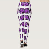 Leggings Motif pourpre (Dos)