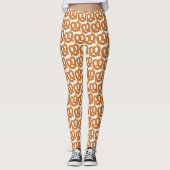 Leggings Motif Pretzel doux amusant (Devant)