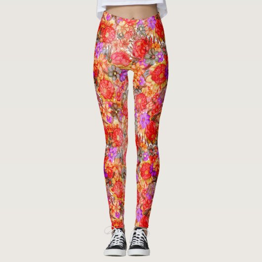 Leggings Motif Protea (Devant)