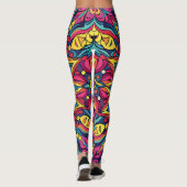 Leggings Motif psychédélique (Dos)