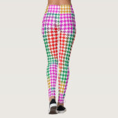 Leggings Motif psychédélique de Houndstooth (Dos)