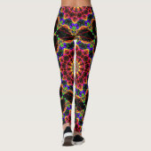 Leggings Motif psychédélique populaire (Dos)