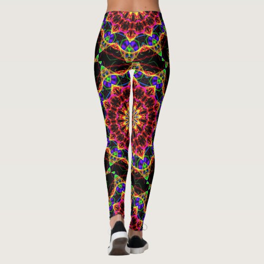 Leggings Motif psychédélique populaire (Dos)