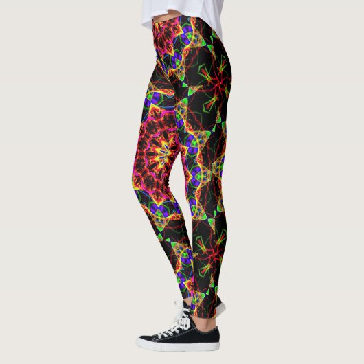Leggings Motif psychédélique populaire (Gauche)