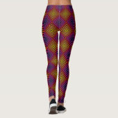 Leggings Motif psychédélique Rainbow Chevron (Dos)