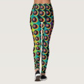 Leggings Motif psychédélique rétro (Dos)