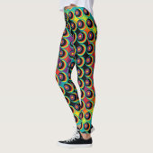 Leggings Motif psychédélique rétro (Gauche)