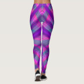 Leggings Motif psychédélique violet (Dos)