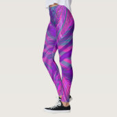 Leggings Motif psychédélique violet (Gauche)