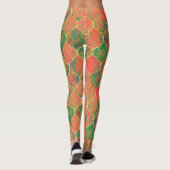 Leggings Motif Quatrefoil couleur aquarelle (Dos)