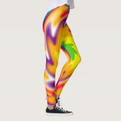 Leggings Motif radial coloré (Droite)