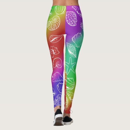Leggings Motif Rainbow Shellfish (Dos)