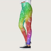 Leggings Motif Rainbow Shellfish (Gauche)