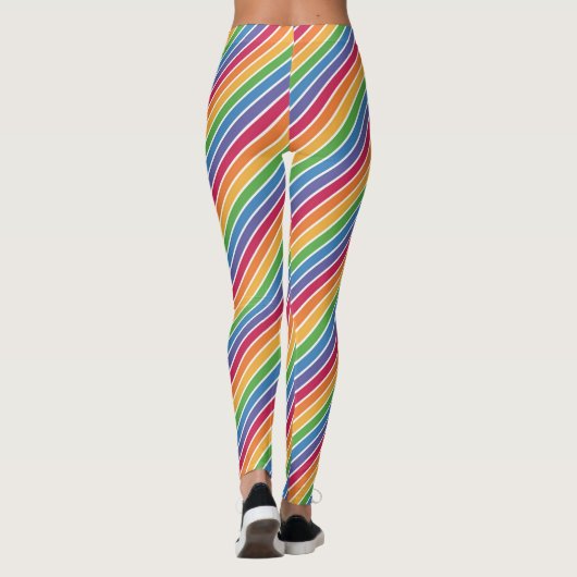 Leggings Motif Rainbow Stripes (Dos)