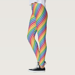 Leggings Motif Rainbow Stripes
