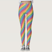 Leggings Motif Rainbow Stripes (Devant)