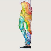 Leggings Motif Rainbow Swirl (Gauche)