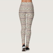 Leggings Motif rayé champêtre à champignons (Dos)