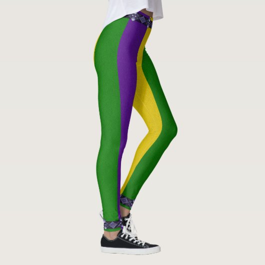 Leggings Motif rayé de mardi gras (Droite)