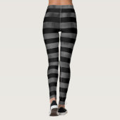 Leggings Motif rayé gris noir (Dos)