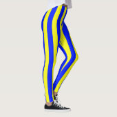 Leggings Motif rayé jaune et bleu Coloured (Droite)