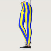 Leggings Motif rayé jaune et bleu Coloured (Gauche)