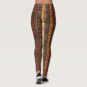 Leggings Motif rayé rustique du Sud-Ouest (5) (Dos)