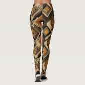 Leggings Motif rayure rustique du Sud-Ouest (1) (Dos)