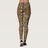 Leggings Motif rayure rustique du Sud-Ouest (2) (Dos)