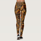 Leggings Motif rayure rustique du Sud-Ouest (4) (Dos)