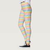 Leggings Motif Rayures Colorées (Gauche)