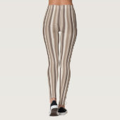 Leggings Motif rayures tons terre neutres Design (Dos)