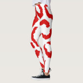 Leggings Motif Red Leopard (Gauche)