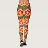 Leggings Motif Red Lilies (Dos)