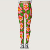 Leggings Motif Red Lilies (Devant)