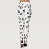 Leggings Motif répété des pattes de chat (Dos)
