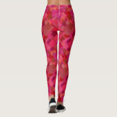 Leggings Motif rétro branché Hot Pink (Dos)