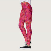 Leggings Motif rétro branché Hot Pink (Gauche)