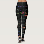 Leggings Motif Retro Cute Animaux (Dos)