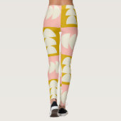 Leggings Motif rétro moderne et géométrique du milieu du si (Dos)