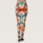 Leggings Motif Retro Summer Rainbow Stripes (Dos)