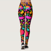 Leggings Motif romantique Neon (Dos)