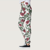 Leggings motif rose (Gauche)