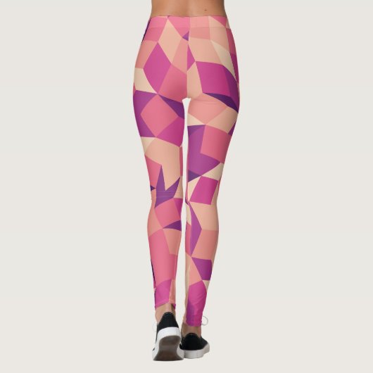 Leggings Motif rose Abstrait (Dos)