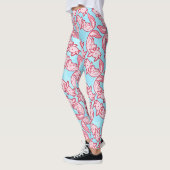 Leggings Motif rose Chido d'Axolotl de Chibi (Gauche)